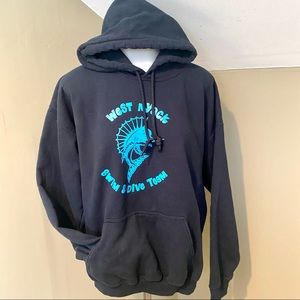 Gildan Men’s Navy Sweatshirt Hoodie SZ L